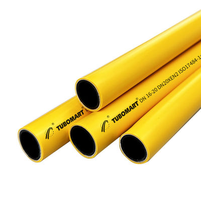 PEX زرد AL لوله گاز PEX ضخامت 2.0mm استاندارد ISO 17484-1:2006 AS4176.8-2010