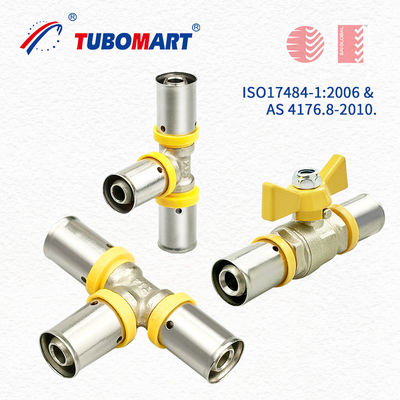 لوله کشی Pex Press Fittings 3/4 اینچ برای لوله های گاز لوله حمام