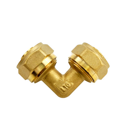 گواهینامه ایزو رنگ برنج زرد CNC دقیق ماشین آلات آرنج Pex فشرده سازی