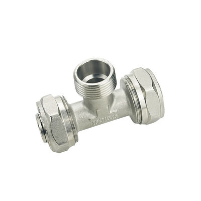 لوازم فشرده سازی Pex کانکتور مرد و زن برای گاز متر مس ISO17484-1/AS41768