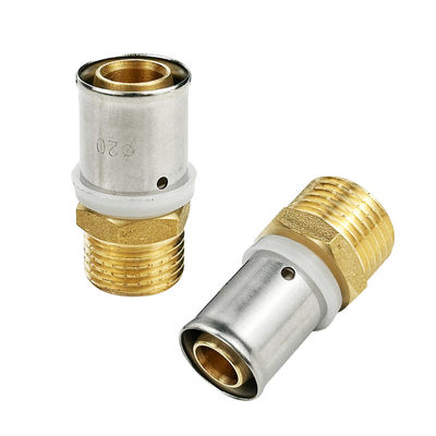 PEX لوله کشی برنج Butt Weld لوله فشرده سازی TH نوع 20mm 32mm 40mm فشرده سازی فیتینگ