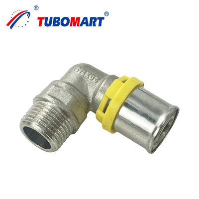 ISO9001 لوازم تبرقی سفارشی گاز برابر آرنج Pex لوازم PEX AL PEX لوله تبرقی press fittings