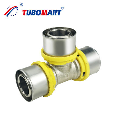 OEM فابریکه تبرز فیتینگ برای سیستم گاز تایید شده Pex Al Pex لوله TH پروفایل تی فیتینگ