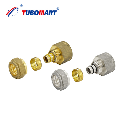 Tubomart OEM تخته پیچ برنجی برای لوله های چند لایه PEX AL PEX لوله های فشرده سازی گاز آب برای لوله کشی