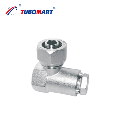 اتصالات فشاری سفارشی Tubomart Pex Al Pex برای سیستم گاز/آب OEM رنگ برنجی یا آبکاری نیکل