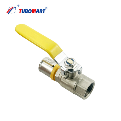 دریچه توپ لوله گاز فشار OEM با دسته بلند، اندازه S16X10، مناسب برای لوله های گاز چند لایه PAP