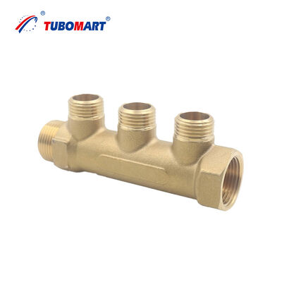 مانفولد انعطاف پذیر پکس با لوازم برنجی ارائه خدمات در سیستم های گرمایش تابش و لوله کشی که عملکرد بدون نشت را تضمین می کند