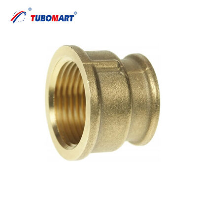 فروش داغ TUBOMART OEM کارخانه مستقیم اتصالات برنجی BSP روکش نیکل اتصال مستقیم دو سر ماده راه حل های لوله کشی آب